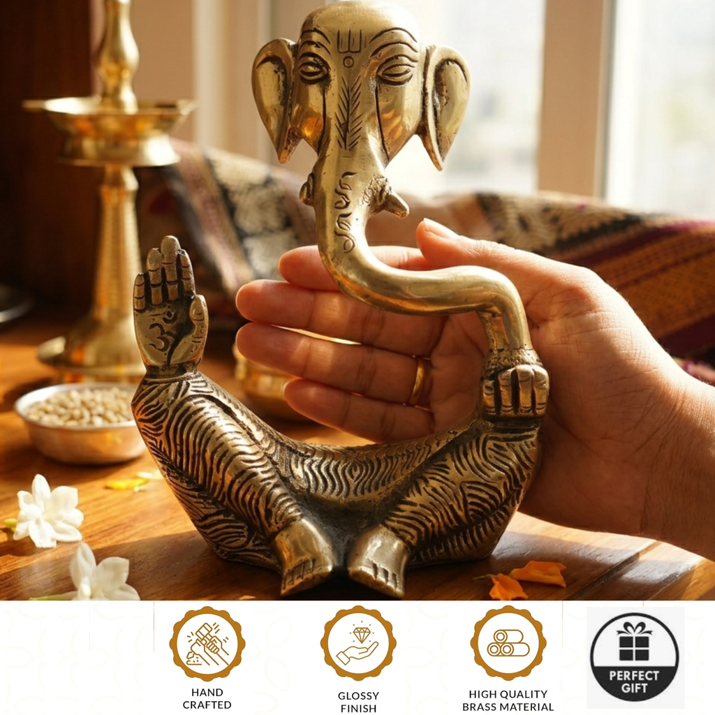 Brass Ganesha Idol