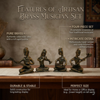 Pure Brass Musician Set of 4