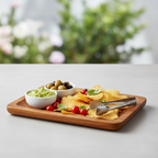 Acacia Wood Serving Platter Tray (12x6 Inches)