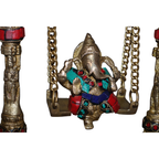 Pure Brass Ganesha on Swing