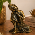 Brass Sleeping Buddha Idol