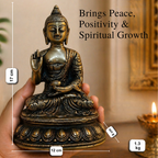 Pure Brass Meditation Buddha