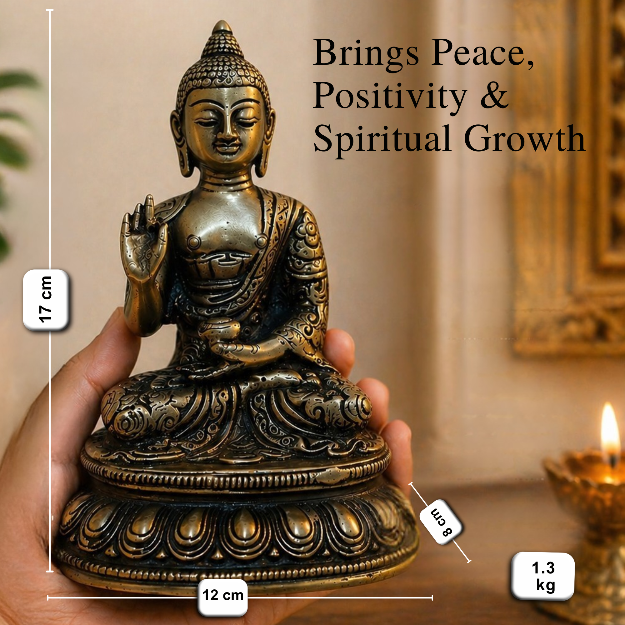 Pure Brass Buddha