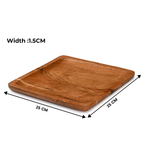 Acacia Wooden Serving Square Platter Tray
