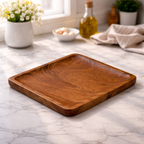 Acacia Wooden Serving Square Platter Tray
