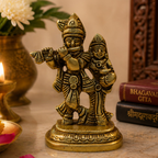 Pure Brass Radha Krishna