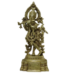 Pure Brass Krishna