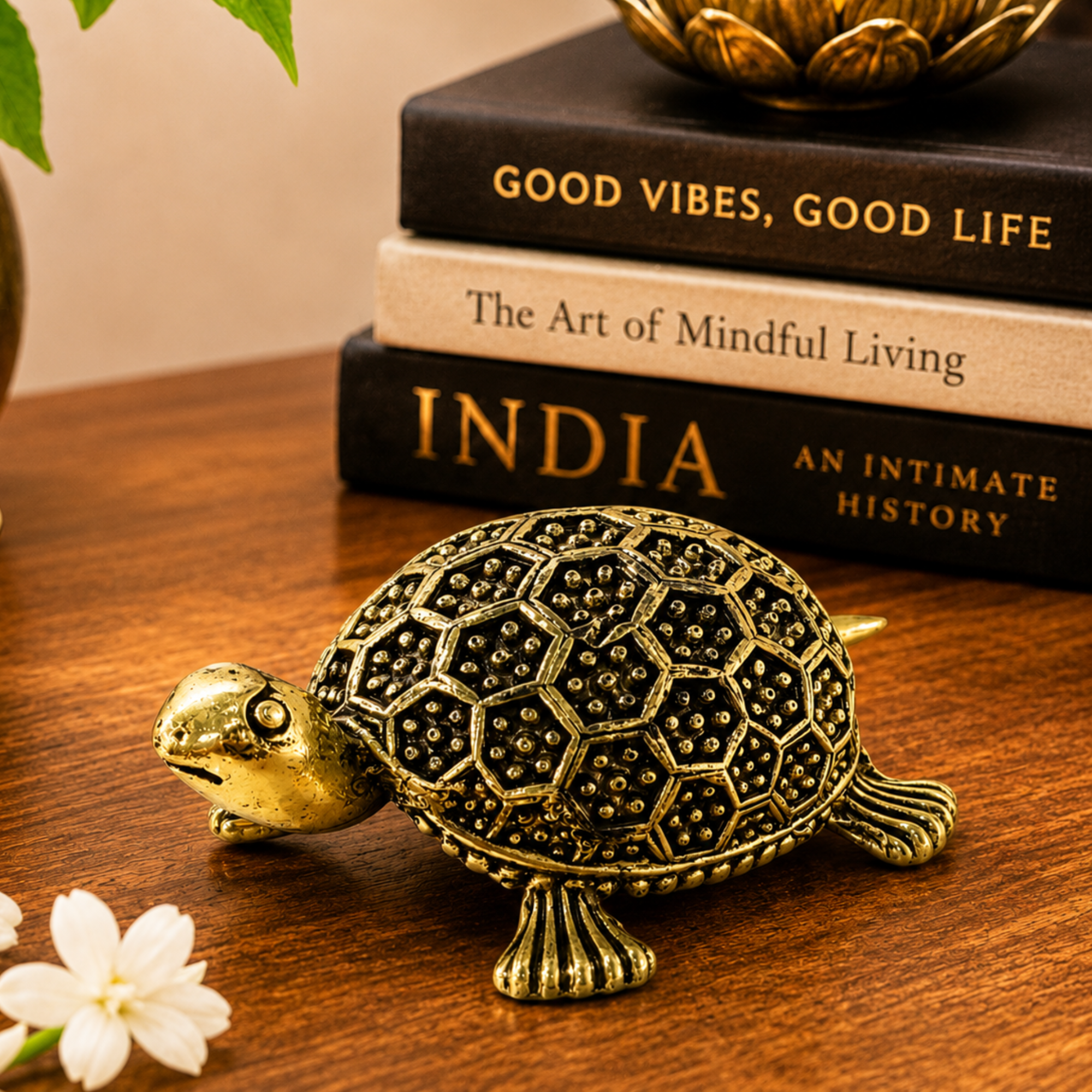 Pure Brass Miniature Tortoise