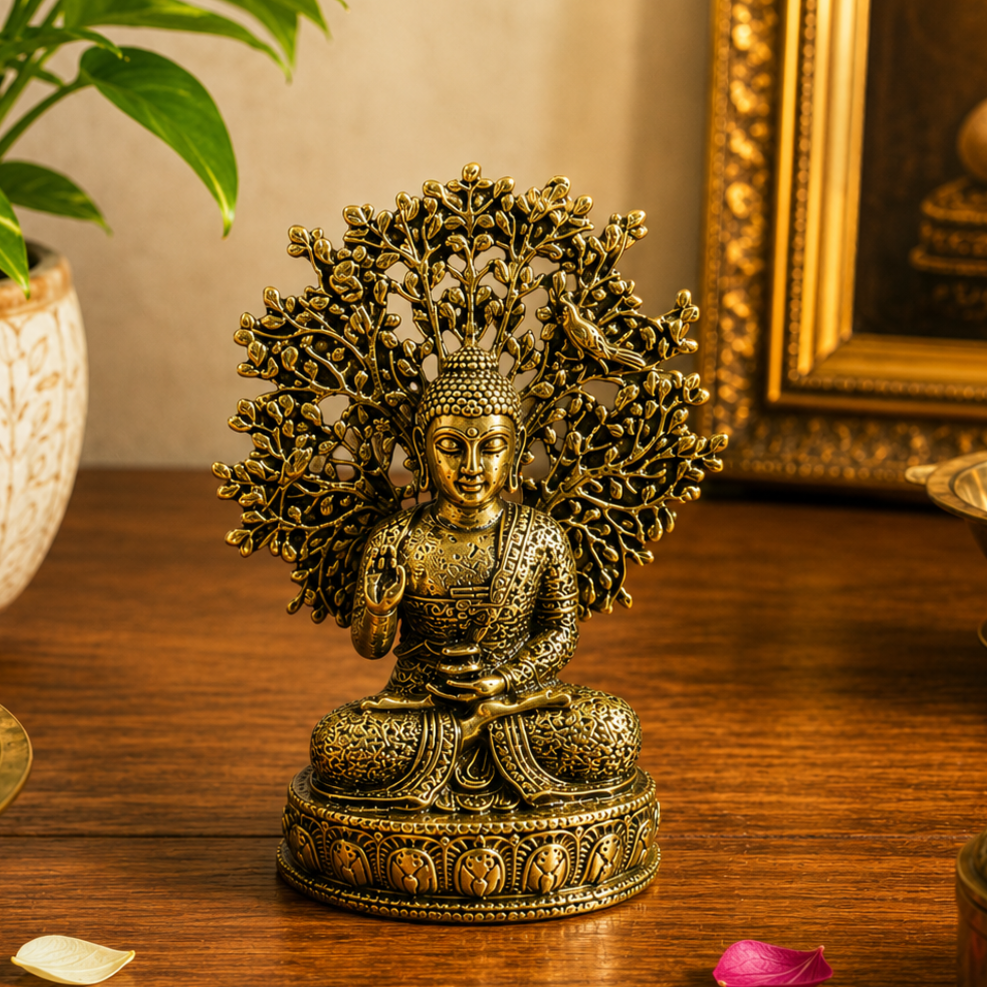 Pure Brass Miniature Buddha