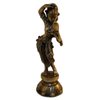 Pure Brass Dancing Apsara Figurine