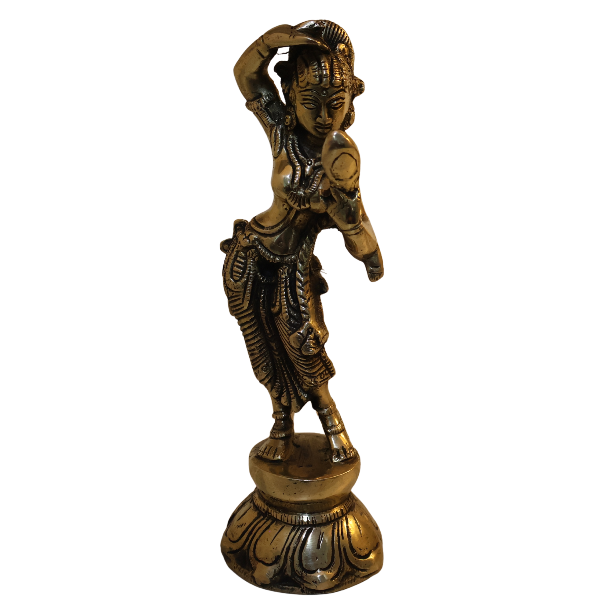 Brass Dancing Apsara Figurine