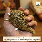 Pure Brass Sacred Shankh (Conch Shell)