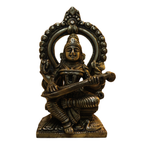 Pure Brass Goddess Saraswati Idol