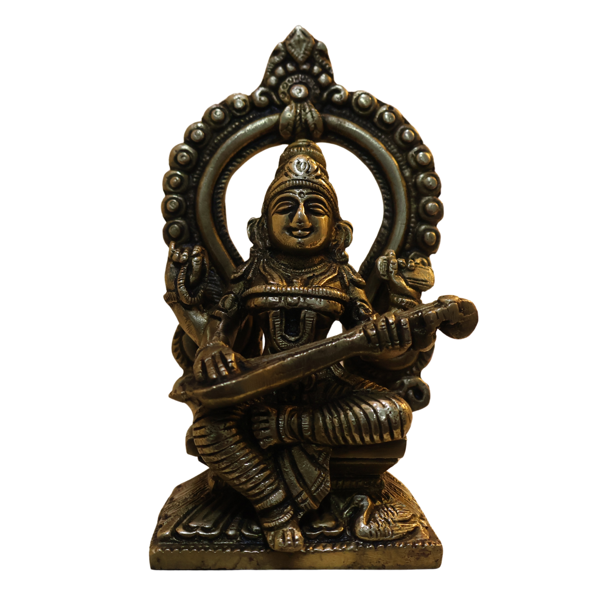 Pure Brass Saraswati Idol