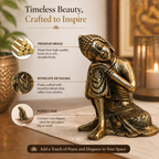 Pure Brass Sleeping Buddha