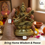 Pure Brass Maa Saraswati