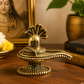 Pure Brass Miniature Shivling