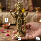 Pure Brass Vishnu