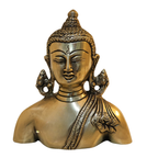 Pure Brass Buddha Bust