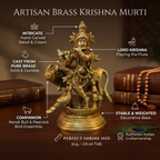 Pure Brass Krishna Murti