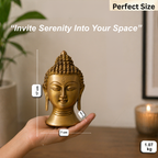 Pure Brass Sleeping Buddha Idol