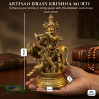 Pure Brass Krishna Murti