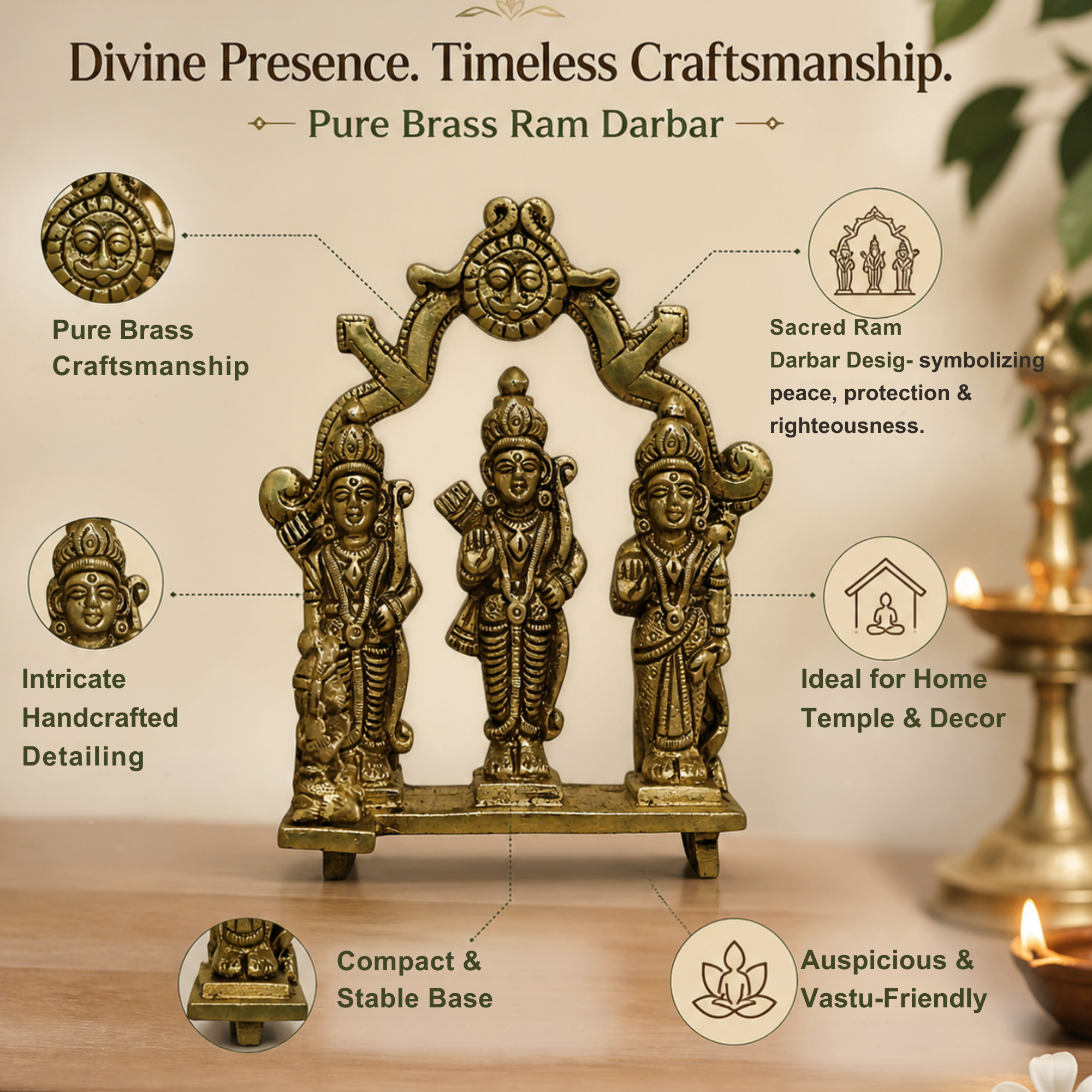 Brass Ram Darbar Idol