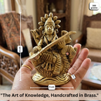 Pure Brass Saraswati Devi