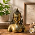 Brass Buddha Bust