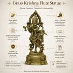 Pure Brass Krishna
