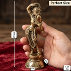 Pure Brass Dancing Apsara Figurine