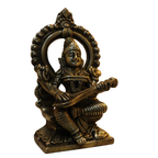 Pure Brass Goddess Saraswati Idol