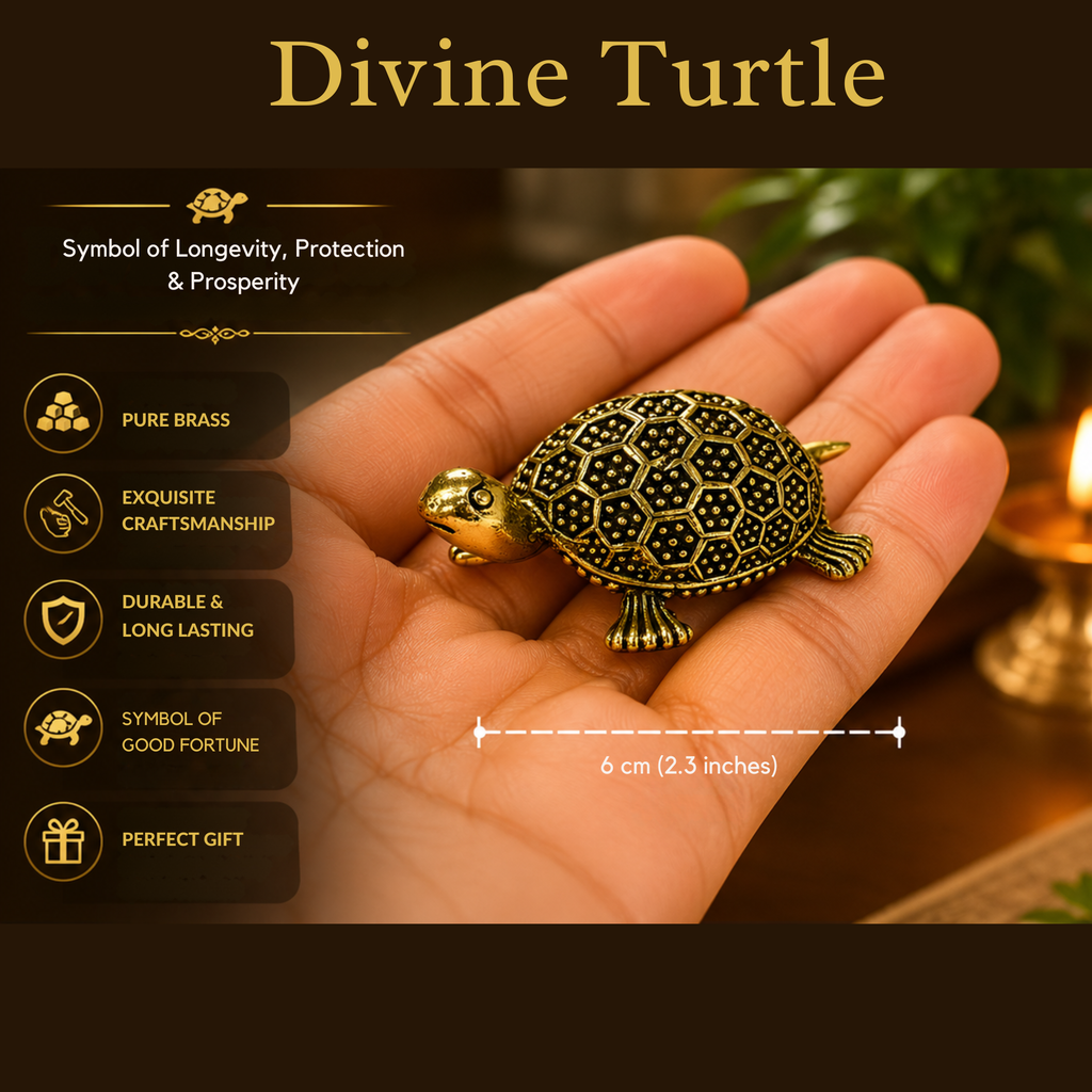 Pure Brass Miniature Tortoise
