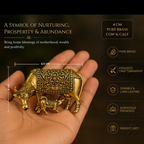 Pure Brass Miniature Kamdhenu