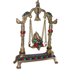 Pure Brass Ganesha on Swing