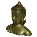Pure Brass Buddha Head Bust