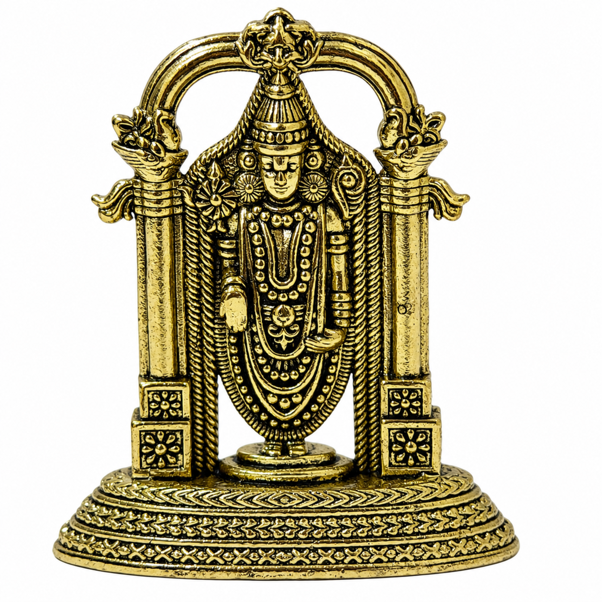 Pure Brass Miniature Tirupati Balaji