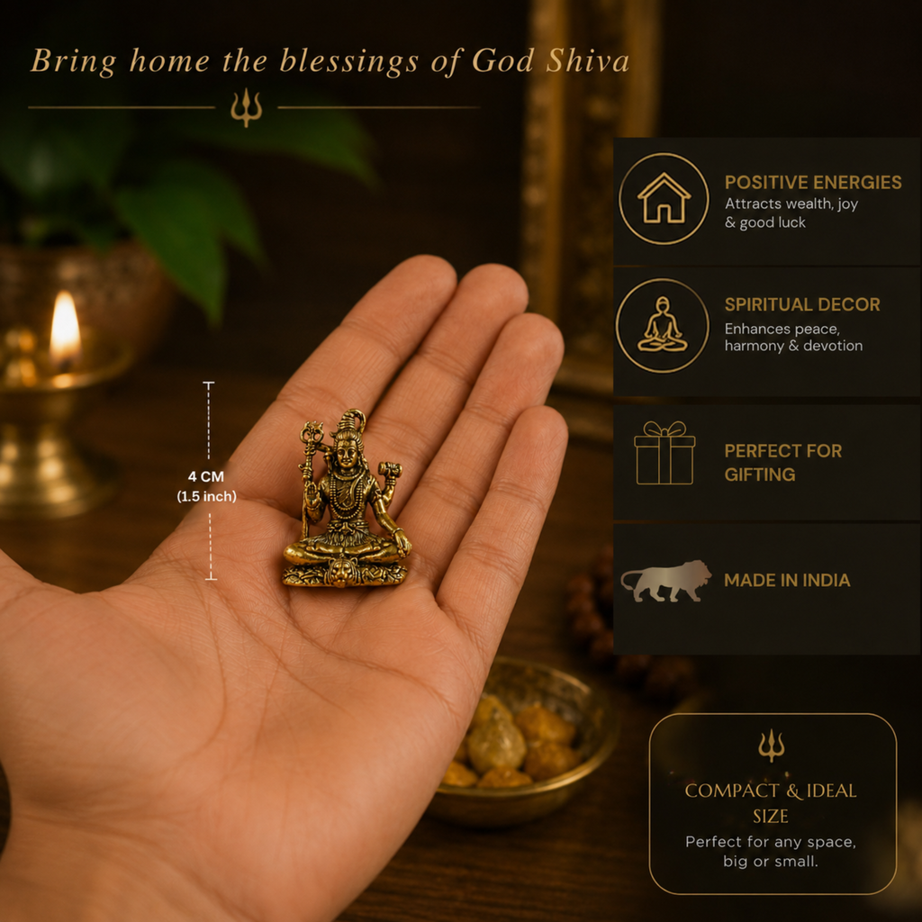 Pure Brass Miniature Maha Shiv