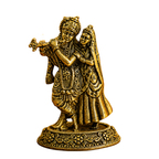 Pure Brass Miniature Radha Krishna