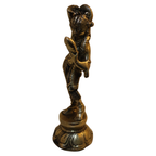 Pure Brass Dancing Apsara Figurine