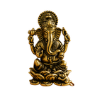 Pure Brass Miniature Ganesha