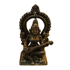 Pure Brass Goddess Saraswati Idol