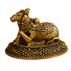 Pure Brass Miniature Nandi