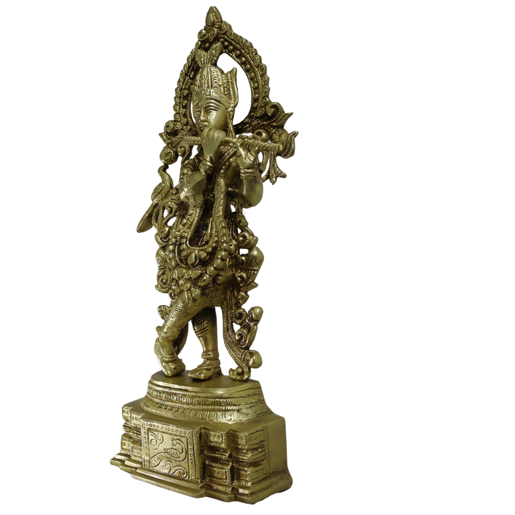 Brass Krishna Idol
