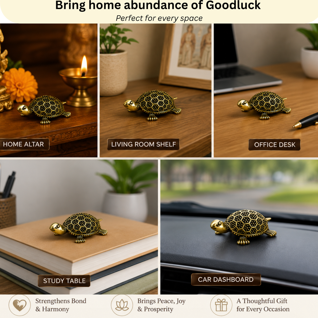 Pure Brass Miniature Tortoise