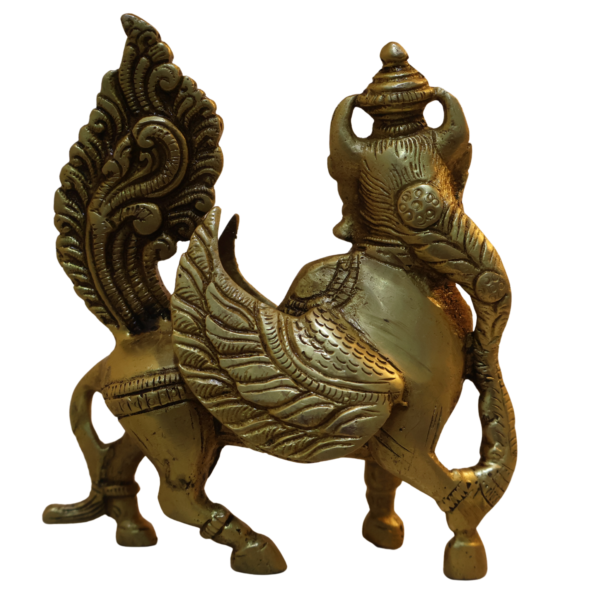 Brass Sharabha Idol