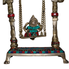 Pure Brass Ganesha on Swing