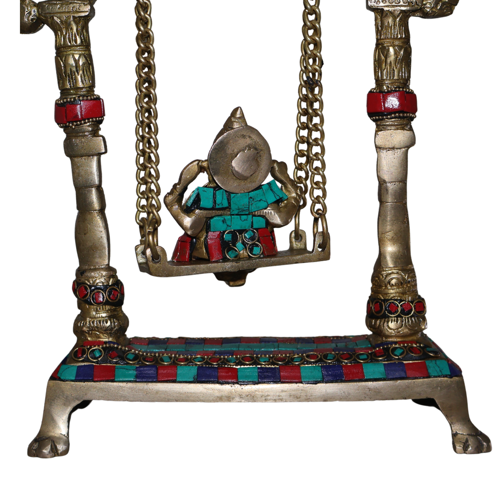 Brass Ganesha on Swing Idol