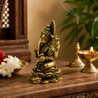 Pure Brass Miniature Ganesha