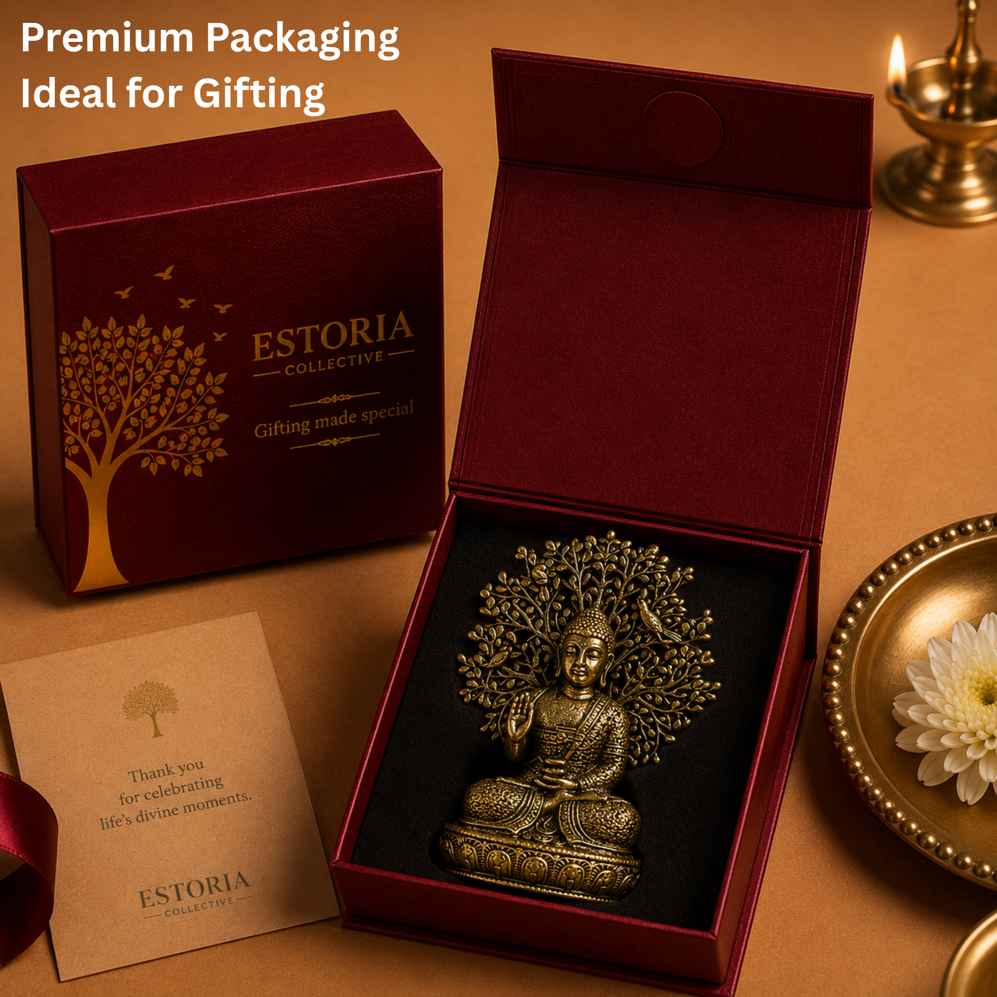 Pure Brass Miniature Buddha